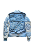 Ice Blue Heartbreaker Varsity Jacket